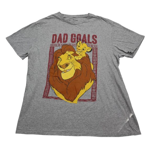 Disney Shirt Mens L Gray Crew Neck Short Sleeve The Lion King Pullover Tee - Picture 1 of 15